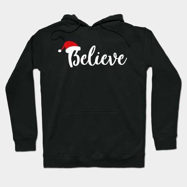 Believe In Santa Claus Christmas Xmas Hoodie by BrightGift